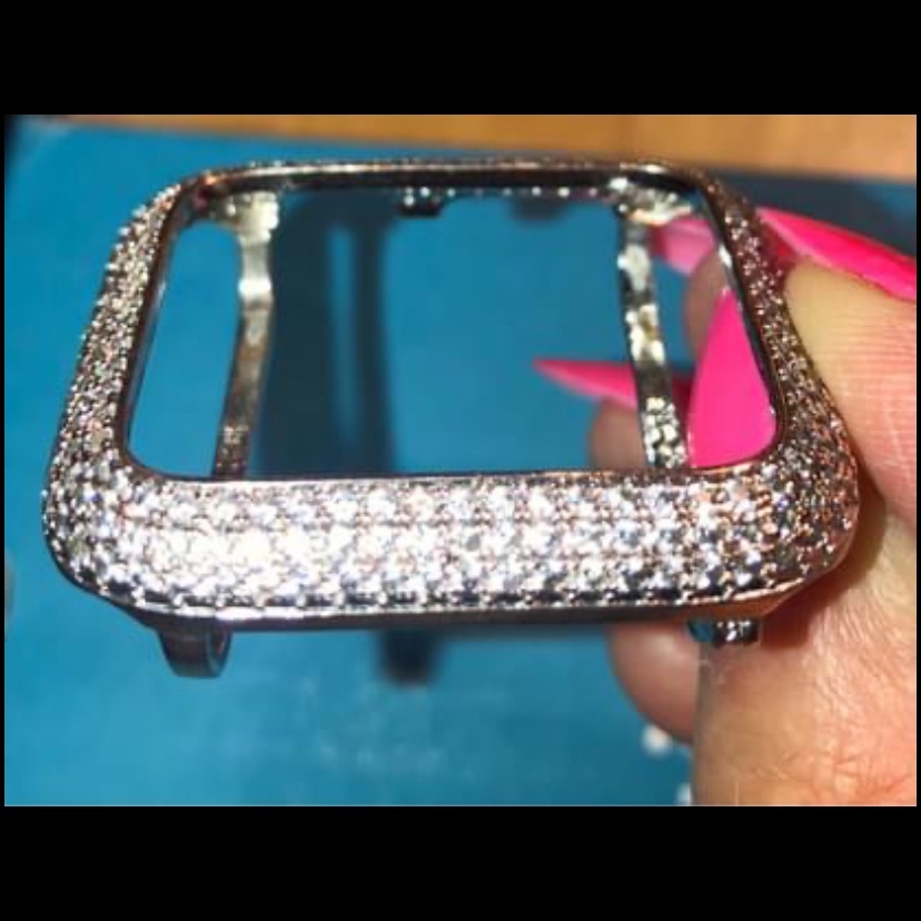 Diamond Lab Created Bezel Watch Cover Gently Used